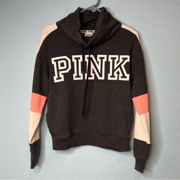 PINK Victoria's Secret Cowl Neck Colorblock Sweater | Size XS - Picture 1 of 3